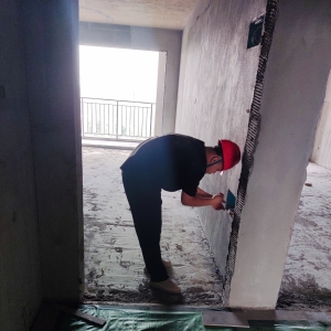 钦州北投凤景湾智能化施工安装现场